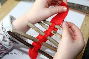 Arty Crafty Kids | Seasonal | Christmas Nature Craft | Rustic Twig Ornament | Our rustic Twig Christmas Tree Ornament is kid-made and inspired by Julia Donaldson's Stick Man. An easy Christmas craft for kids, that's great fine motor practice.