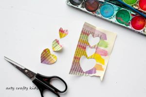 Arty Crafty Kids - Art - Valentines - Handprint Heart Valentine Tree