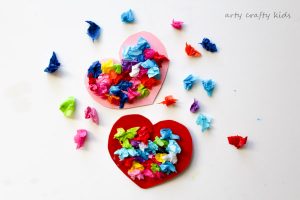 Arty Crafty Kids | Valentines | Craft Ideas for Kids | Toddler Valentines Heart Bouquet | The perfect Valentines craft for toddlers and preschoolers!