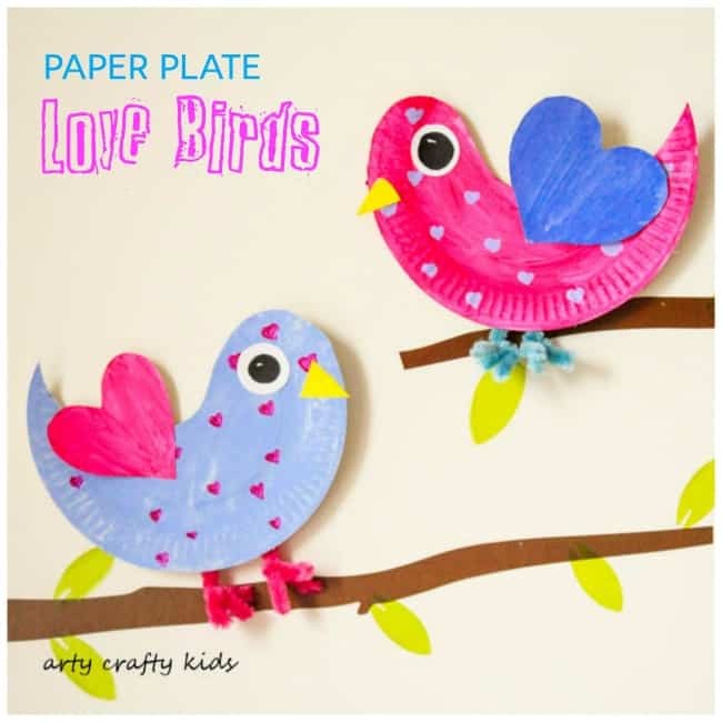 Easy Paper Plate Valentine Craft for Kids