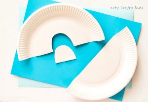 Arty Crafty Kids | Craft | Easy Paper Plate Rainbow Craft | A simple paper plate rainbow craft for kids. A super cute St Patrick's Day Craft or Spring Craft.