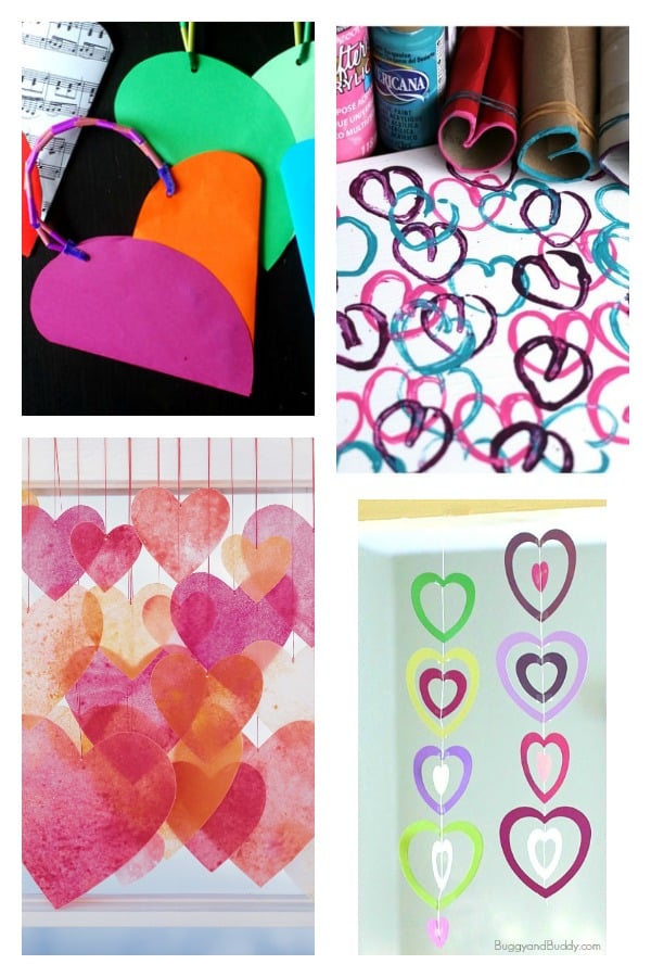 Arty Crafty Kids | Valentines | 16 Kids Valentine Heart Craft Ideas | A gorgeous collection of creative Heart Art and Craft ideas to celebrate Valentine's with the kids.