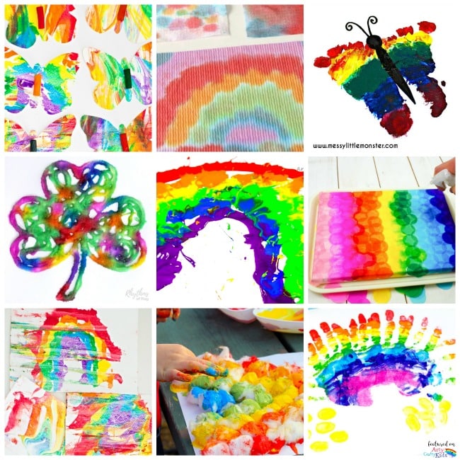 Rainbow Kids Art Kit & Painting Tutorial