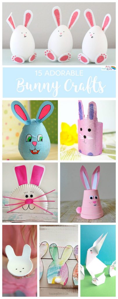 Arty Crafty Kids | Easter | Super Adorable Bunny Crafts | A gorgeous collection of easy and super adorable Easter bunny crafts for kids.