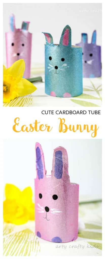 Arty Crafty Kids | Craft | Easter | Easy Cardboard Tube Easter Bunny Craft