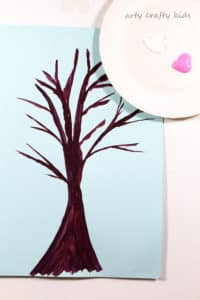 Arty Crafty Kids | Art | Spring Crafts for Kids | Finger Print Spring Blossom Tree