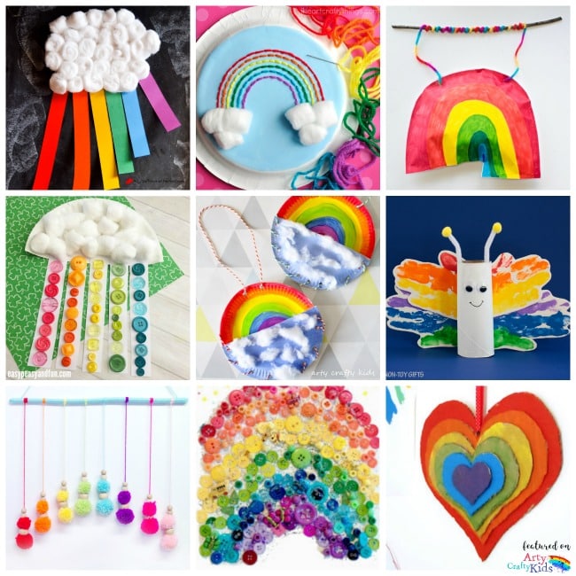 22 Rainbow Kids Crafts - Arty Crafty Kids