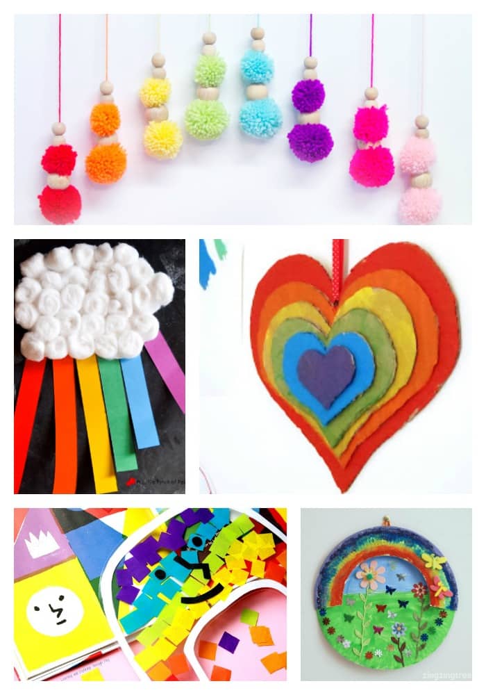 Arty Crafty Kids | Craft | 22 Rainbow Kids Crafts | A beautiful collection of the happiest rainbow crafts for kids! A variety of spring crafts to suit your toddler, preschooler and beyond.