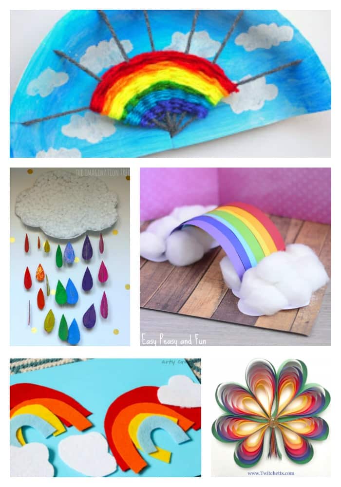 Arty Crafty Kids | Craft | 22 Rainbow Kids Crafts | A beautiful collection of the happiest rainbow crafts for kids! A variety of spring crafts to suit your toddler, preschooler and beyond.