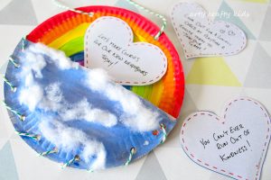 Arty Crafty Kids | Book Club | Craft Ideas for Kids | Rainbow Paper Plate Bag