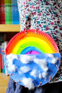 Arty Crafty Kids | Book Club | Craft Ideas for Kids | Rainbow Paper Plate Bag