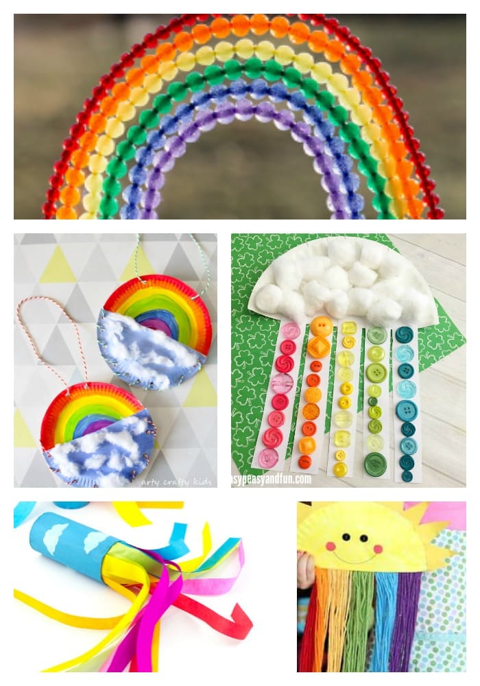 Arty Crafty Kids | Craft | 22 Rainbow Kids Crafts | A beautiful collection of the happiest rainbow crafts for kids! A variety of spring crafts to suit your toddler, preschooler and beyond.