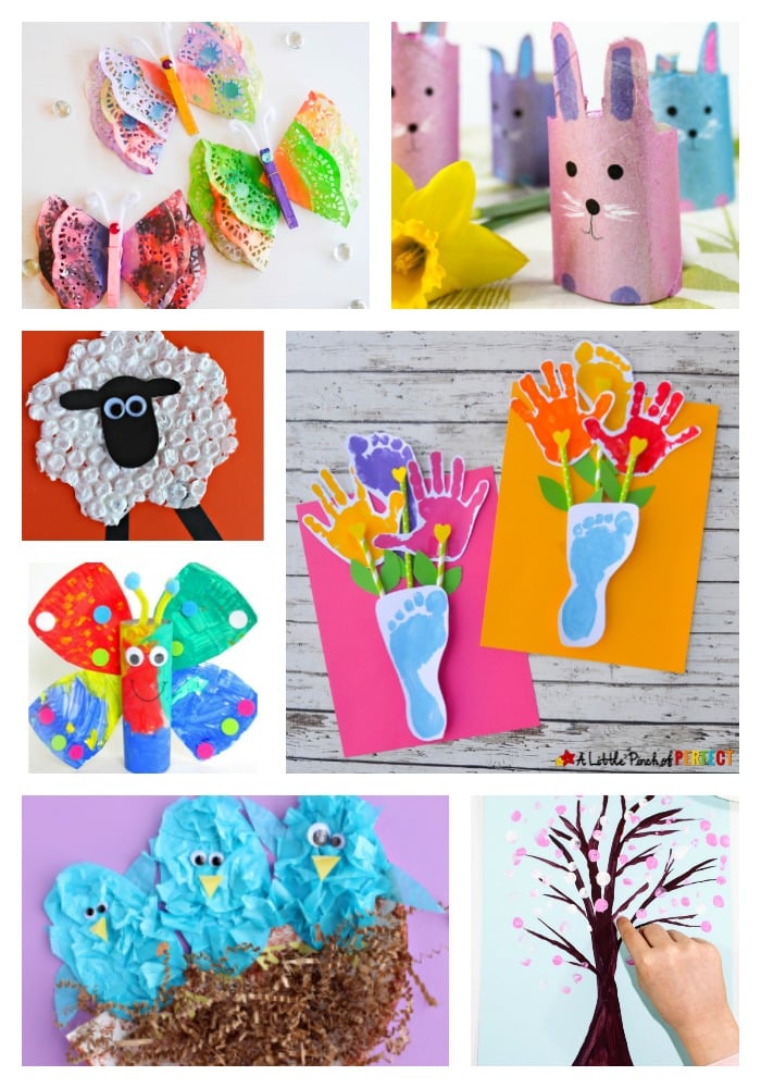 30+ Quick & Easy Spring Crafts for Kids - The Joy of Sharing