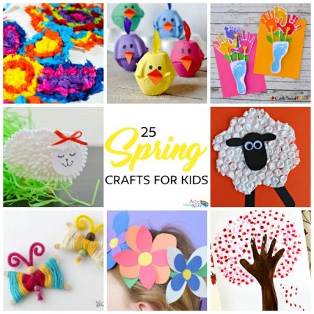 Arty Crafty Kids | Crafts | Spring | 25 Spring Crafts for Kids | Discover a gorgeous collection of easy and fun Spring crafts for kids!