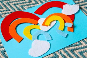 Arty Crafty Kids | Play | Toddler Rainbow Activity | Toddlers will have fun creating pictures and building their own simple rainbows. A great little colour identification and sequencing activity for toddlers.