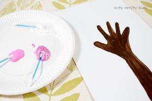 Arty Crafty Kids | Art | Cherry Blossom Handprint Tree