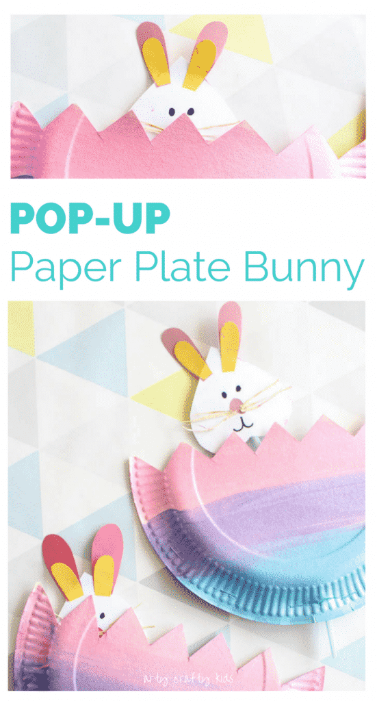 Arty Crafty Kids | Craft | Easter | Pop Up Paper Plate Bunny | A fun and easy Easter craft for kids!