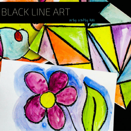 Arty Crafty Kids | Art | Black Line Exploration Art