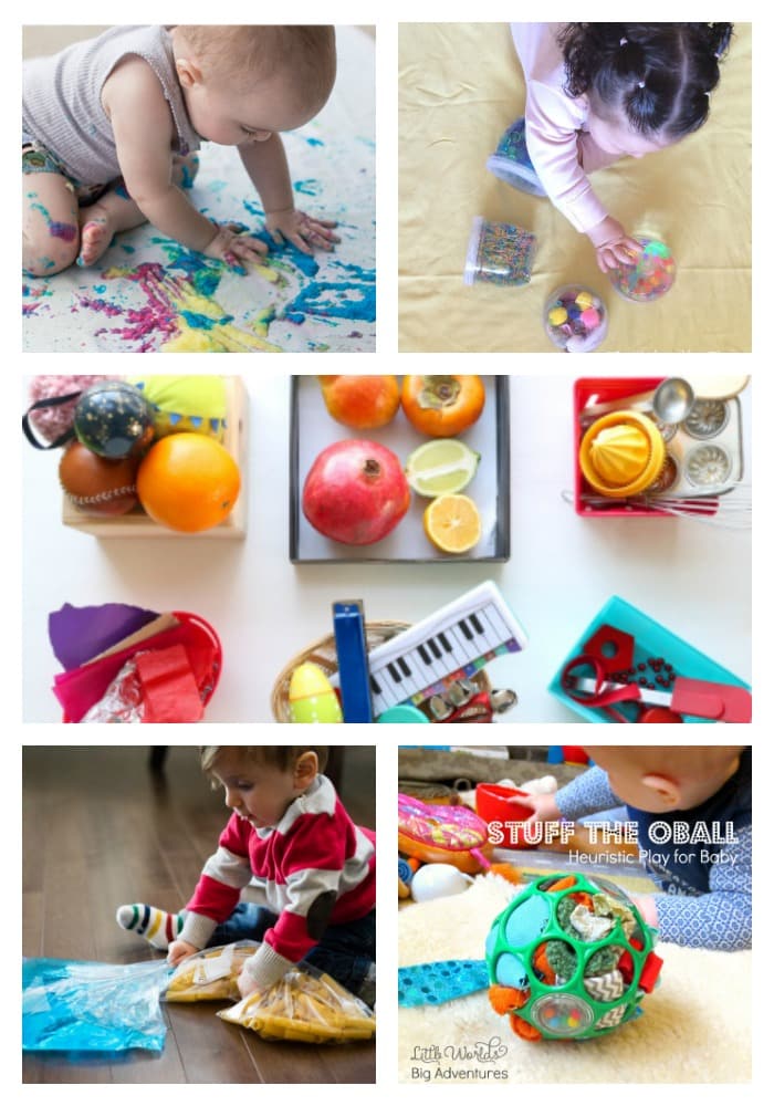 Arty Crafty Kids | Play | 21 Awesome Baby Play Ideas | A collection of fun, engaging and sensory play ideas for babies.