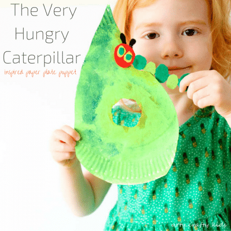 Arty Crafty Kids | Book Club | Craft | The Very Hungry Caterpiller Craft | A playful craft inspired by The Very Hungry Caterpillar. A fabulous play and create craft for preschoolers!
