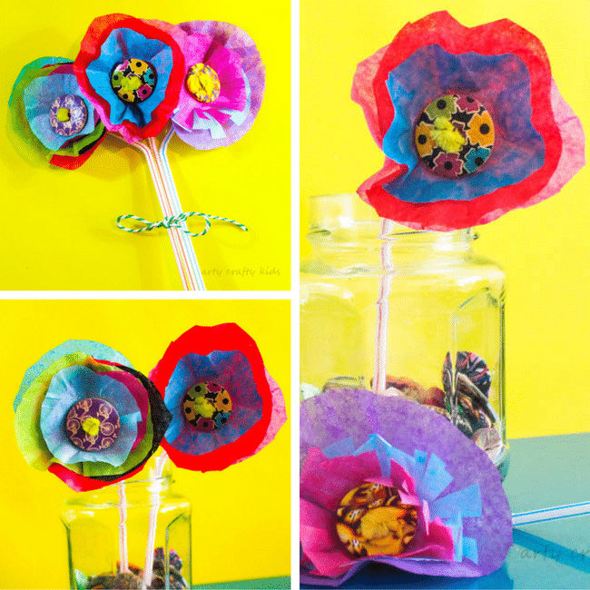 Crepe Paper Flowers Craft Kit | By The Danes