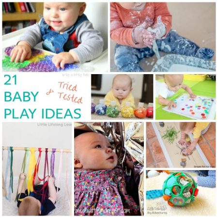 Arty Crafty Kids | Play | 21 Awesome Baby Play Ideas | A collection of fun, engaging and sensory play ideas for babies.