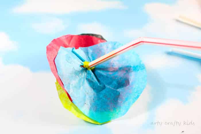 Arty Crafty Kids | Craft | Spring Crafts for Kids | Craft | 3D Tissue Paper Flower | An easy Flower Craft for Kids