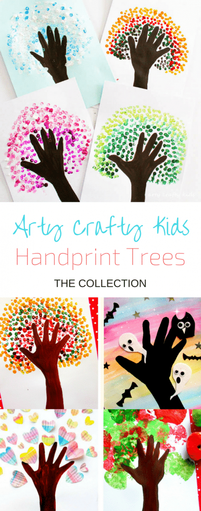 Arty Crafty Kids | Art | Four Season Handprint Tree | We have a handprint tree for every season and occassion! A fabulous art project for preschoolers.