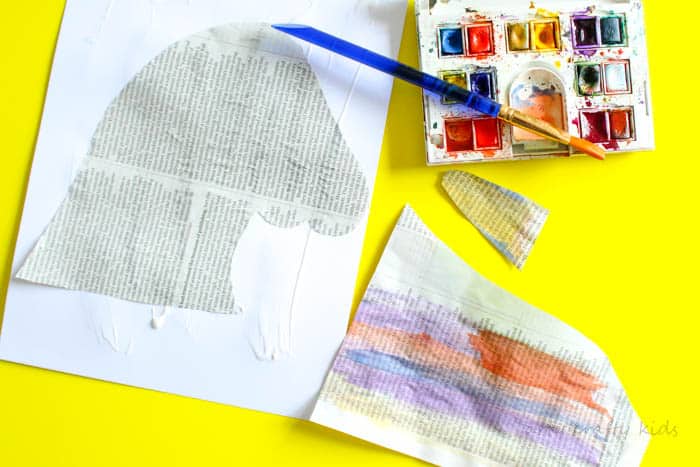 Arty Crafty Kids | Art | Mixed Media Paper Unicorn Craft | A fun mixed media paper unicorn project for kids!