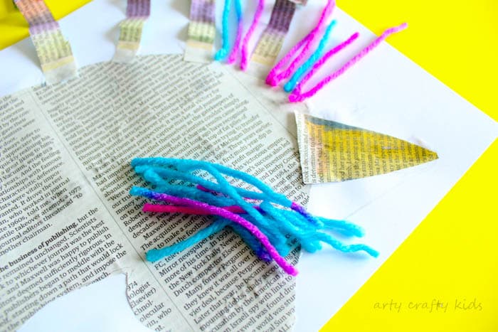 Arty Crafty Kids | Art | Mixed Media Paper Unicorn Craft | A fun mixed media paper unicorn project for kids!