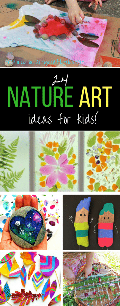 Arty Crafty Kids | Art | Bold Beautiful Nature Art Ideas for Kids | 24 Stunning art nature art projects for kids