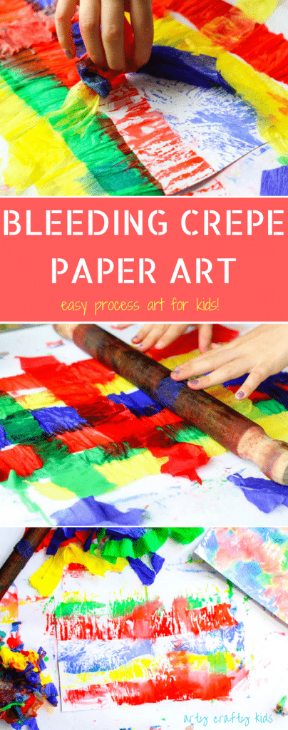 Arty Crafty KidsArt | Bleeding Crepe Paper Art | An easy art project for kids