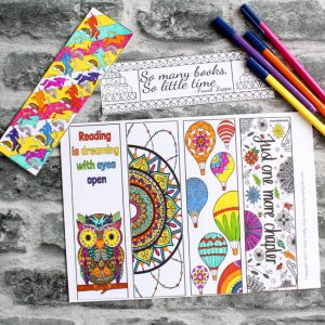 Beautiful Coloring Bookmarks - Arty Crafty Kids