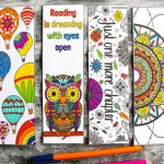Arty Crafty Kids | Coloring Pages | Beautiful Coloring Bookmarks | 6 Beautiful Coloring Bookmarks for adults to download and color
