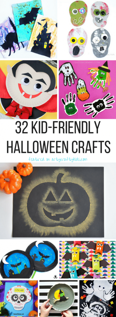 Arty Crafty Kids | Halloween Crafts for Kids | 32 Kid-Friendly Halloween Crafts - A super fun collection of easy, fun and cute halloween themed crafts for young children