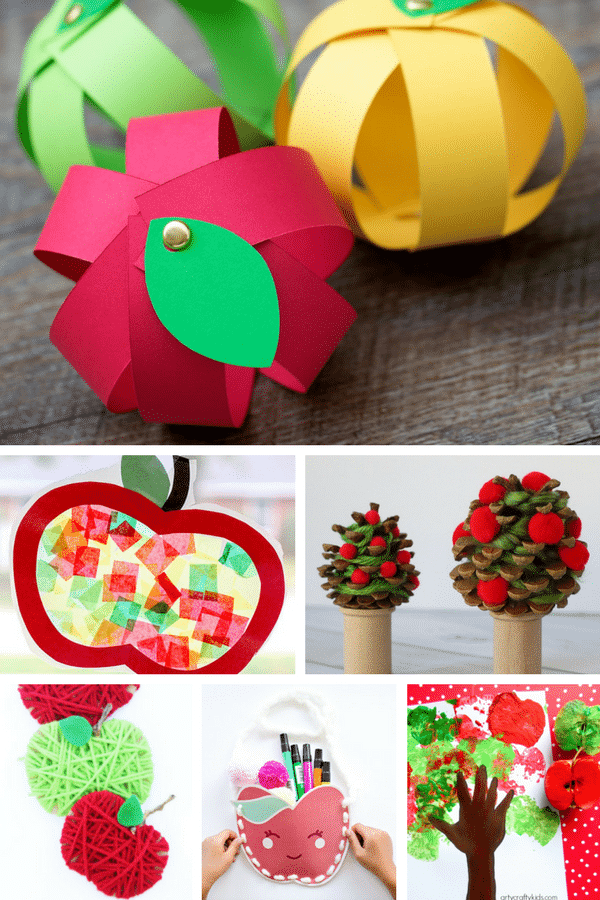 Arty Crafty Kids | Craft | Adorable Apple Crafts for Kids | Tge sweetest, easyiest most 'do-able' apple crafts for kids! Perfect for an apple themed autumn craft session. #applecrafts #autumncrafts #fallcrafts
