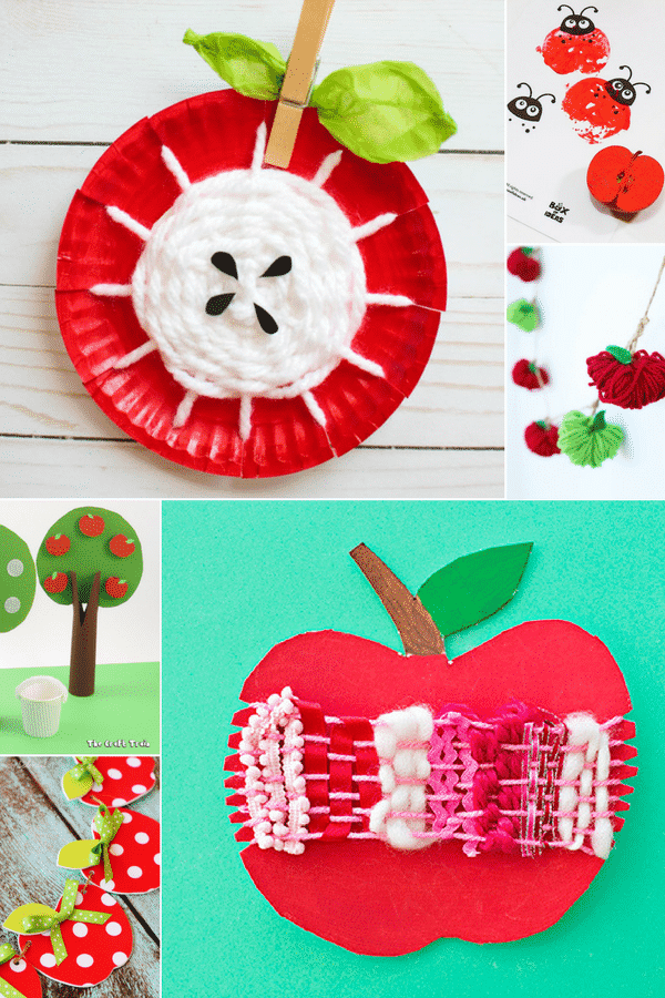 Arty Crafty Kids | Craft | Adorable Apple Crafts for Kids | Tge sweetest, easyiest most 'do-able' apple crafts for kids! Perfect for an apple themed autumn craft session. #applecrafts #autumncrafts #fallcrafts