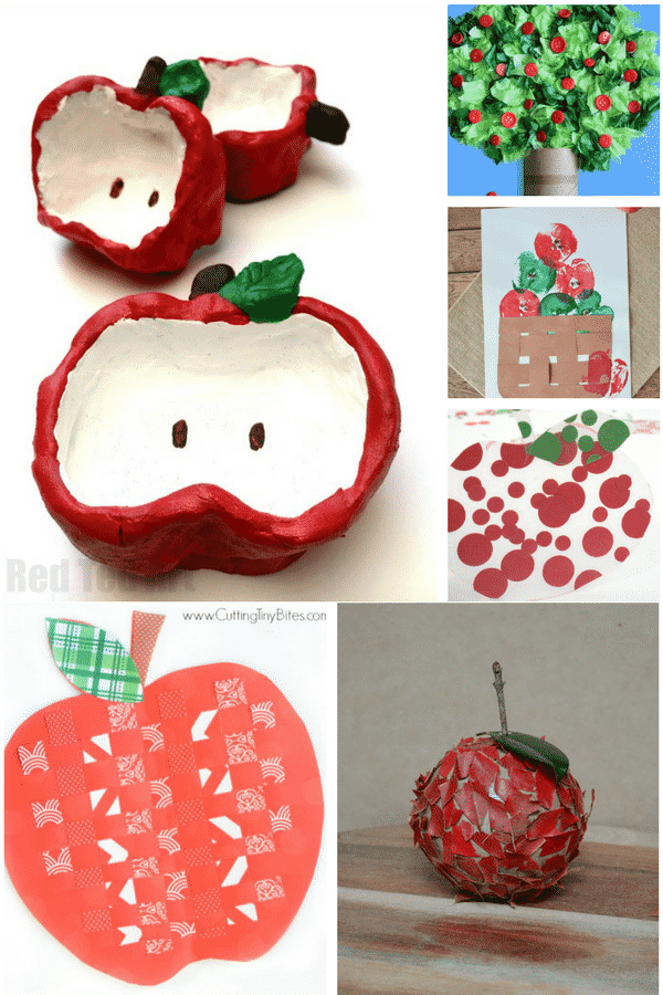 Arty Crafty Kids | Craft | Adorable Apple Crafts for Kids | Tge sweetest, easyiest most 'do-able' apple crafts for kids! Perfect for an apple themed autumn craft session. #applecrafts #autumncrafts #fallcrafts