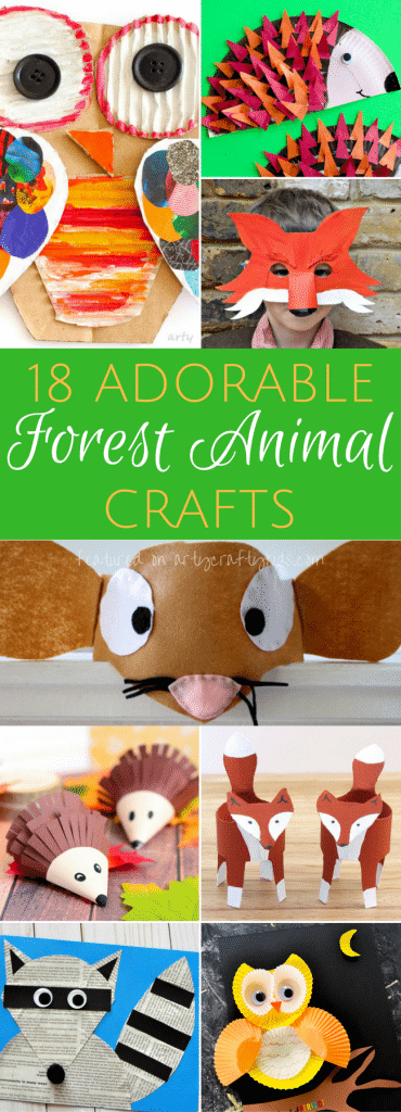 Arty Crafty Kids | Craft | 18 Adorable Forest Animals Crafts for Kids to Make