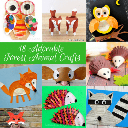 Arty Crafty Kids | Craft | 18 Adorable Forest Animals Crafts for Kids to Make