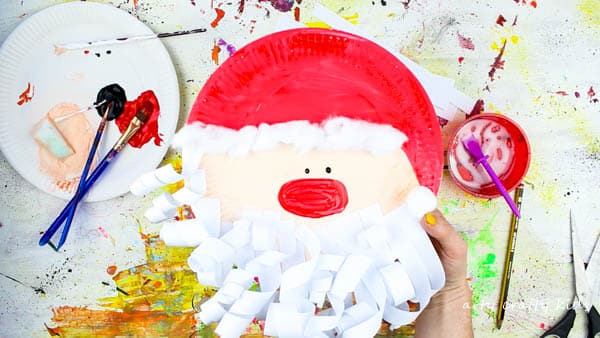 Arty Crafty Kids | Craft | Paper Plate Santa Claus | A super fun and easy Christmas paper plate Santa craft for kids.