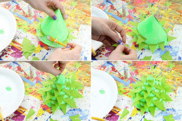 Arty Crafty Kids | Christmas Crafts for Kids | Design your own 3D Paper Plate Christmas Tree #christmascraft #kidscraft #christmastreecraft