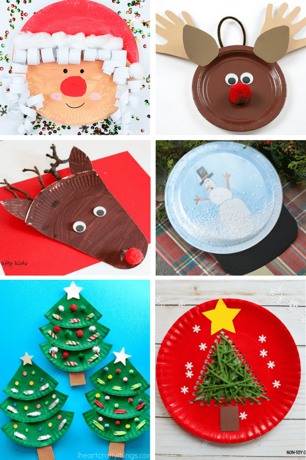 Paper Plate Christmas Crafts - Easy Peasy and Fun