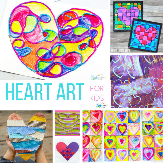 Printable Heart Art and Craft Templates