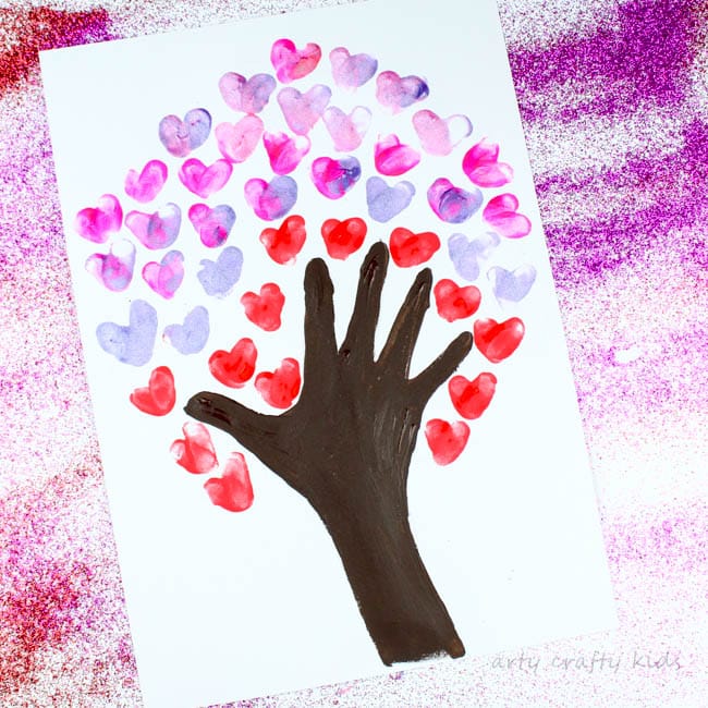 Fingerprint valentines day best sale art