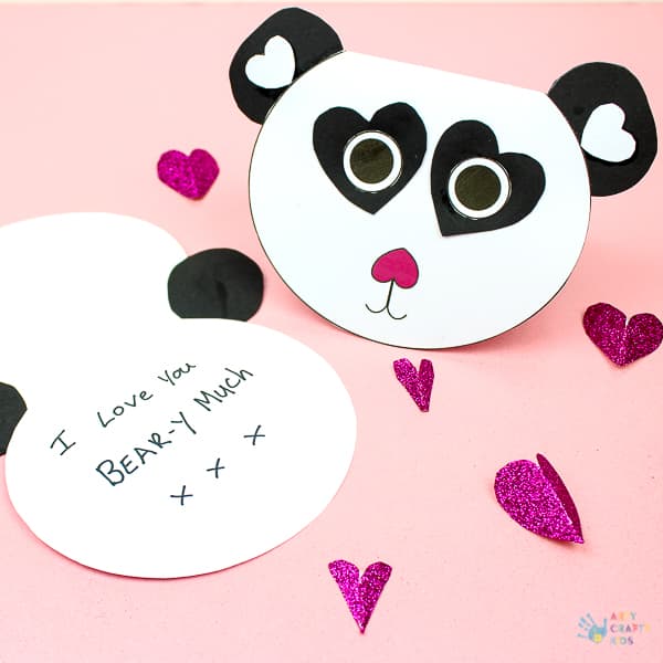 Cute Panda Birthday Card Kawaii Panda birthday card for kids