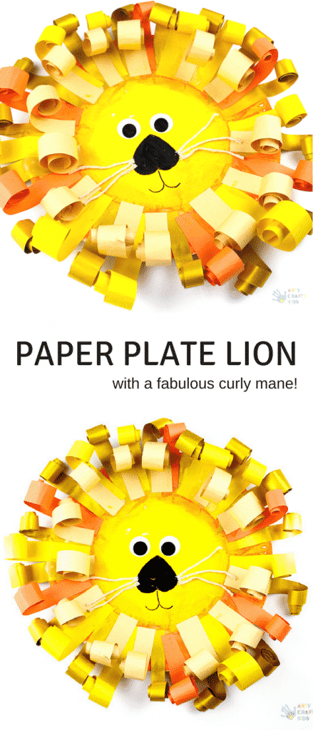 Arty Crafty Kids | Craft | Curly Paper Plate Lion Craft