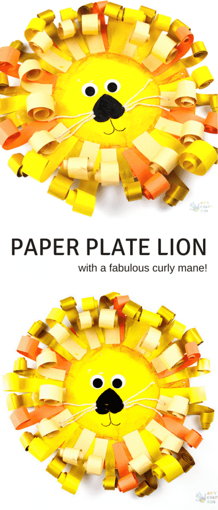 Arty Crafty Kids | Craft | Placa de papel Rizado Lion Craft