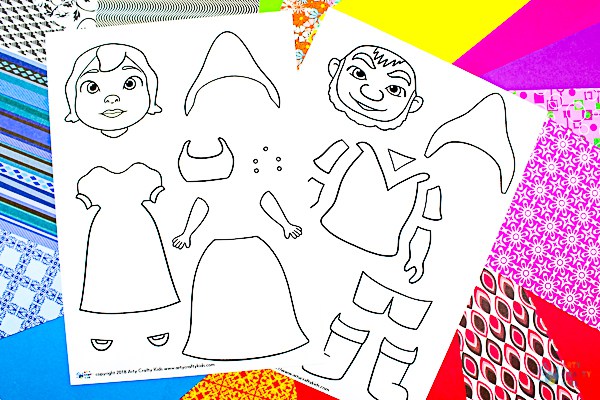 Arty Crafty Kids | Art ideas for Kids | Sherlock Gnomes Pop Art - a fun and creative pop art idea for kids, featuring the characters of #sherlockgnomes #sponsored #kidsart #freetemplate