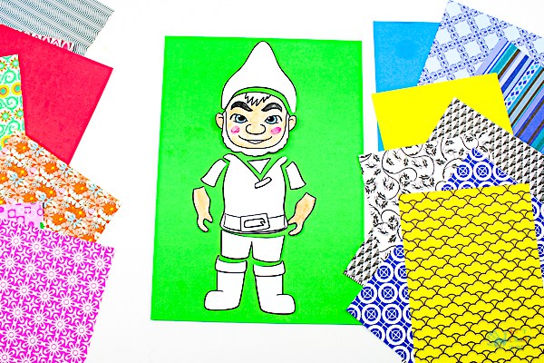 Arty Crafty Kids | Art ideas for Kids | Sherlock Gnomes Pop Art - a fun and creative pop art idea for kids, featuring the characters of #sherlockgnomes #sponsored #kidsart #freetemplate